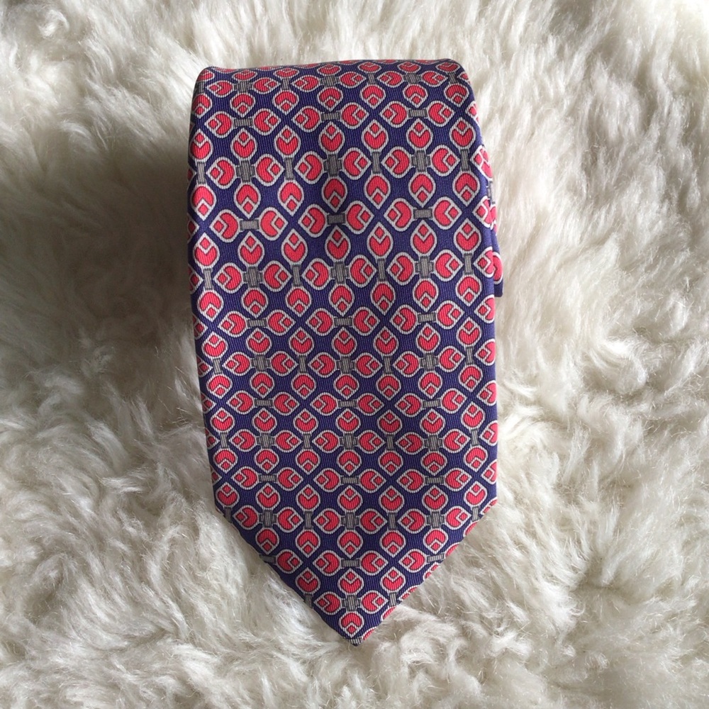 Hermes Paris 100% Silk Tie Made in France 7271 MA - Picture 6 of 16
